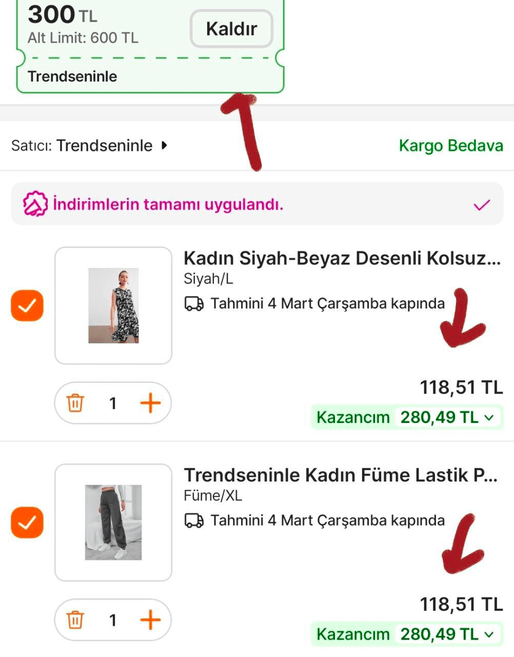 linkteki tüüm ürünlerde 2 al 1 ödeye ek 600 TL'ye 300 TL kuponu kaçırmayın
